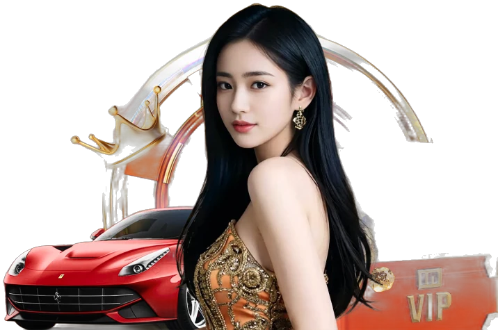 M2 VIP artwork with a host and a sports car
