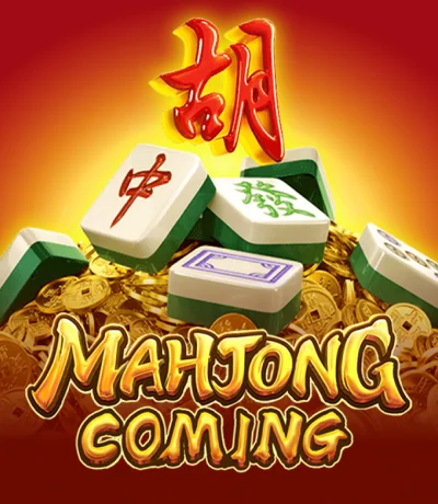Mahjong Coming slot game artwork with mahjong tiles